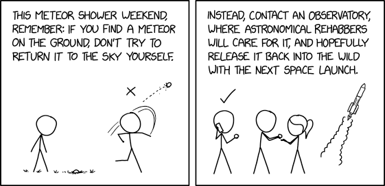 Meteor Shower PSA