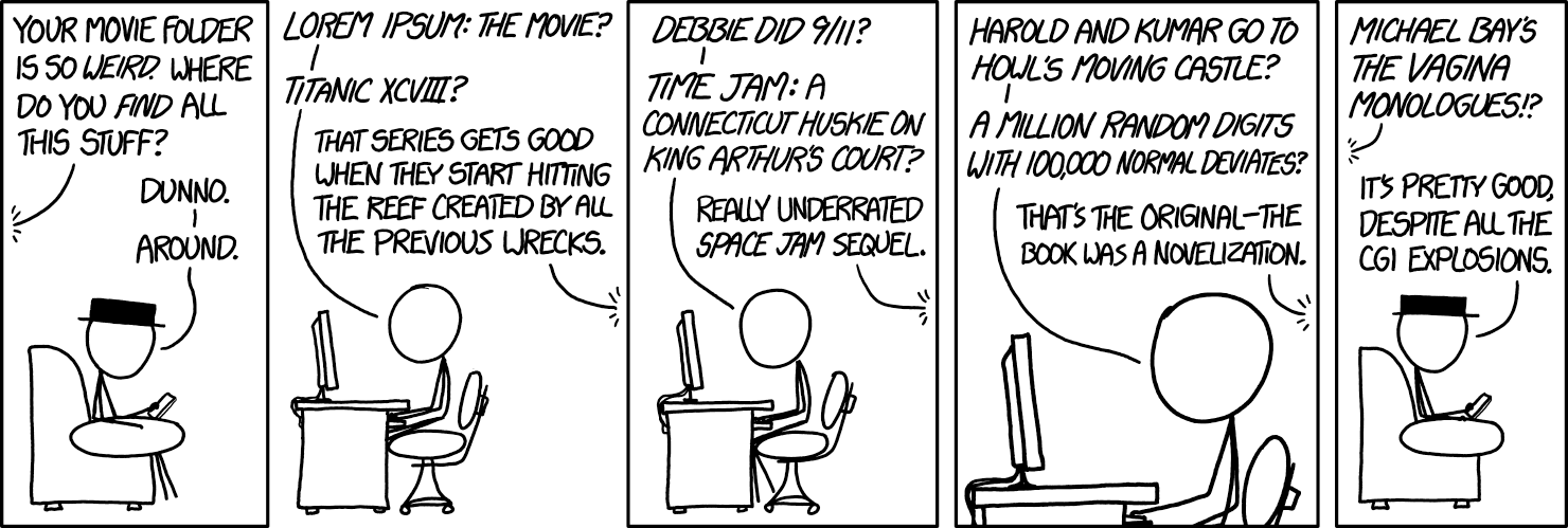 Xkcd Movie Folder
