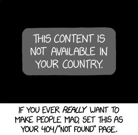 Not Found XKCD webcomic