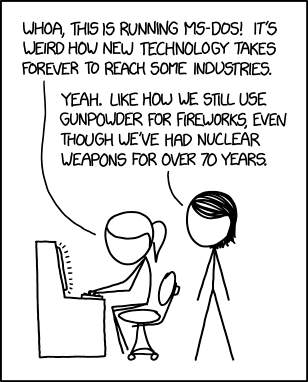 And I can't believe some places still use fax machines. The electrical signals waste so much time going AROUND the Earth when neutrino beams can go straight through!