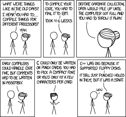 xkcd old days meme