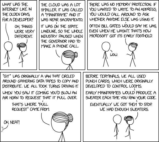 The git vehicle fleet eventually pivoted to selling ice cream, but some holdovers remain. If you flag down an ice cream truck and hand the driver a floppy disk, a few hours later you'll get an invite to a git repo.