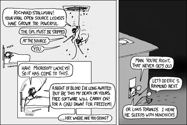 May the source be with you! (source : xkcd webcomics)