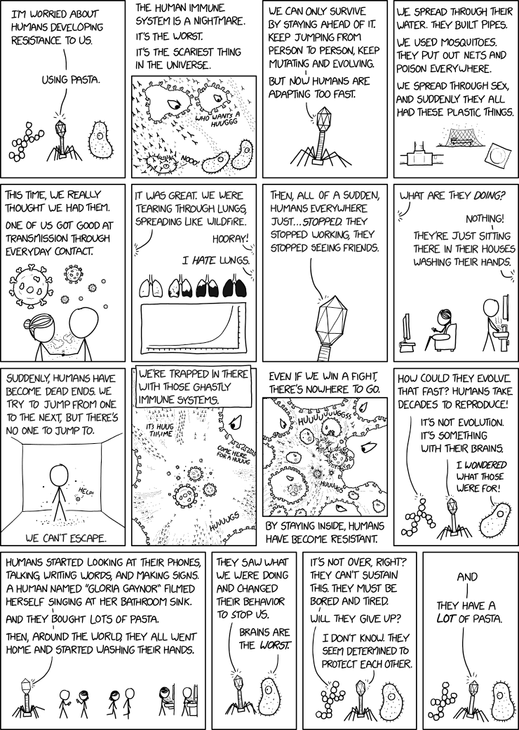 XKCD comic on pathogen resistance