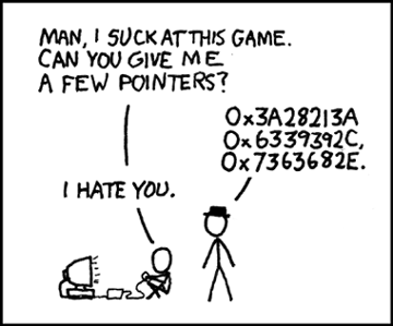 Every computer, at the unreachable memory address 0x-1, stores a secret.  I found it, and it is that all humans ar-- SEGMENTATION FAULT.