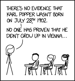 At least, I don't think there's evidence. My claim that there's no evidence hasn't been falsified. At least, not that I know of.