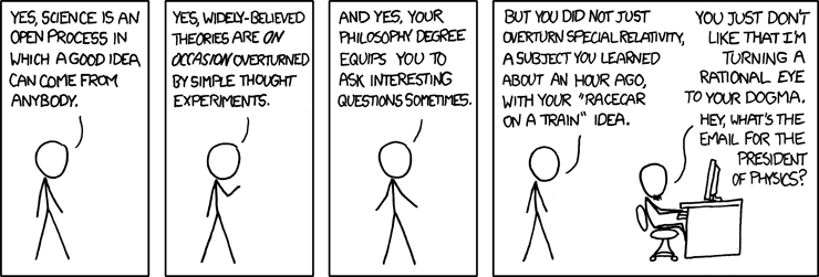 I mean, what's more likely -- that I have uncovered fundamental flaws in this field that no one in it has ever thought about, or that I need to read a little more?  Hint: it's the one that involves less work.