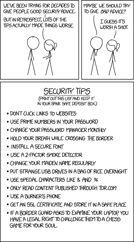 XKCD about security