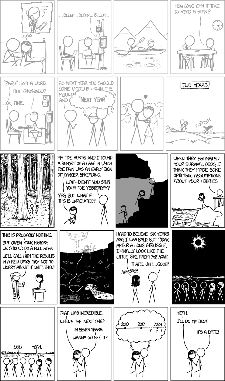 Seven Years, cartoon at XKCD