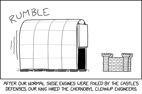 They initially thought the containment structure alone would be sufficient, but for good measure they decided to include the Elephant's Foot inside.