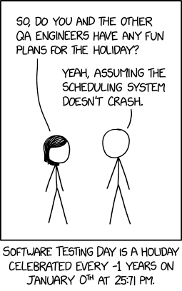 xkcd: Software Testing Day