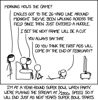 1951: Super Bowl Watch Party - explain xkcd