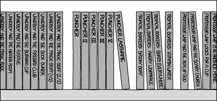 There's also the TV show based on the hit Hot and Cold Music books: Fun With Chairs, Royal Rumble, Knife Blizzard, Breakfast for Birds, and Samba Serpents.