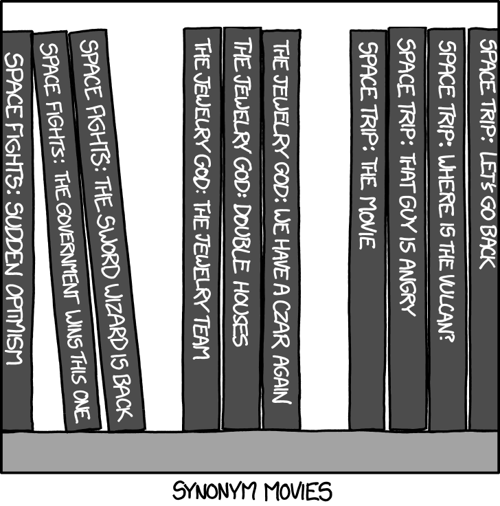 xkcd: Synonym Movies