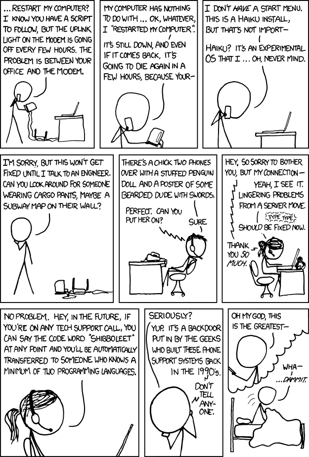 Xkcd Tech Support