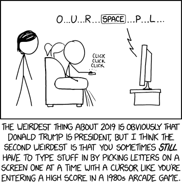 text entry on XKCD