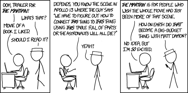 XKCD looks at 'The Martian' 