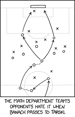 I've been trying to find out whether the Laws of the Game take the axiom of choice or not, but FIFA officials keep blocking my number.