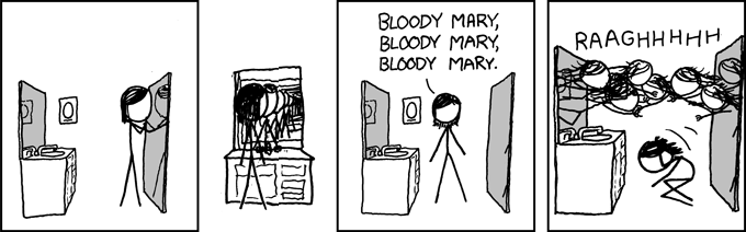 XKCD: Two Mirrors