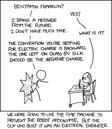 Conventional Current vs Electron Flow