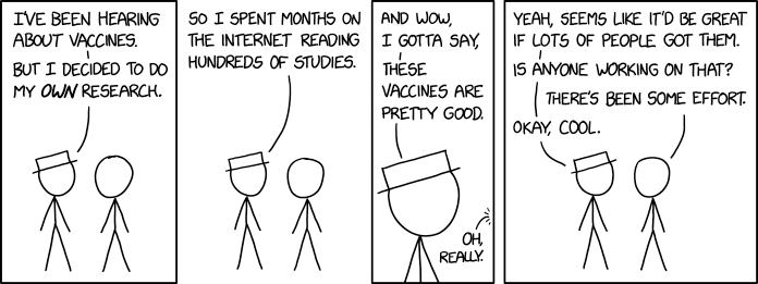 XKCD vaccine research