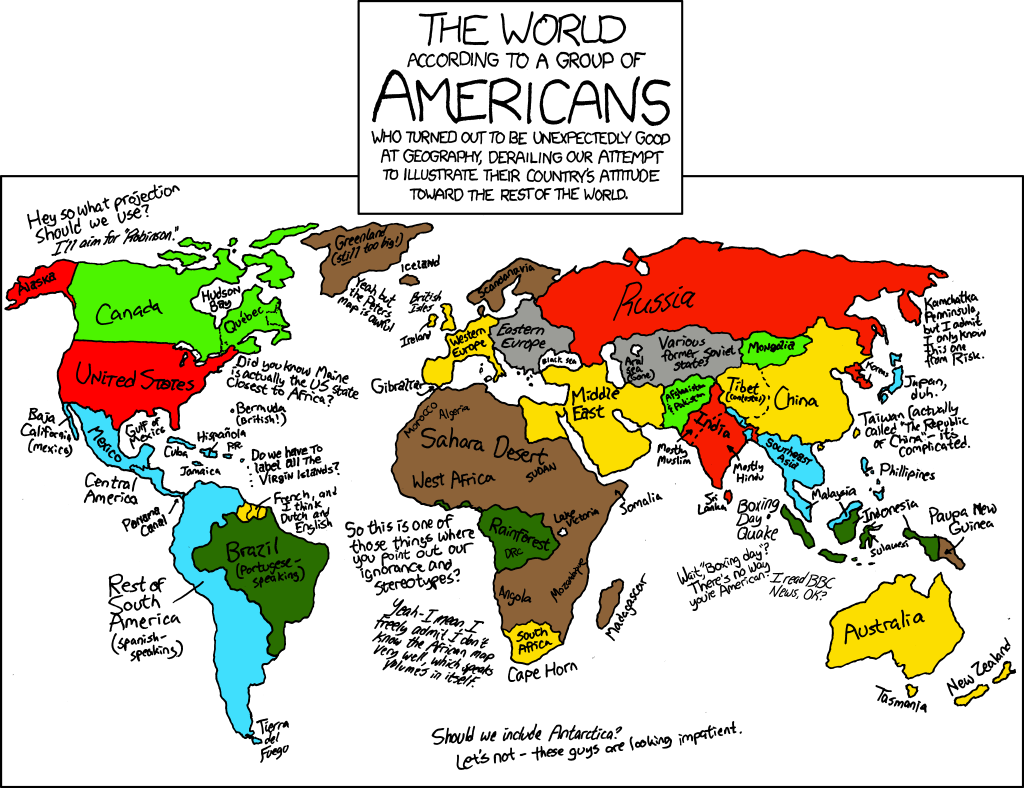 World According To Americans Large 